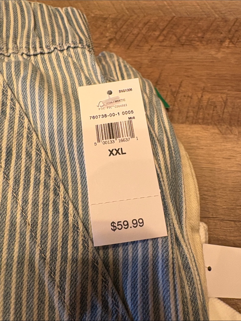 GAP Blue and White Striped Shorts